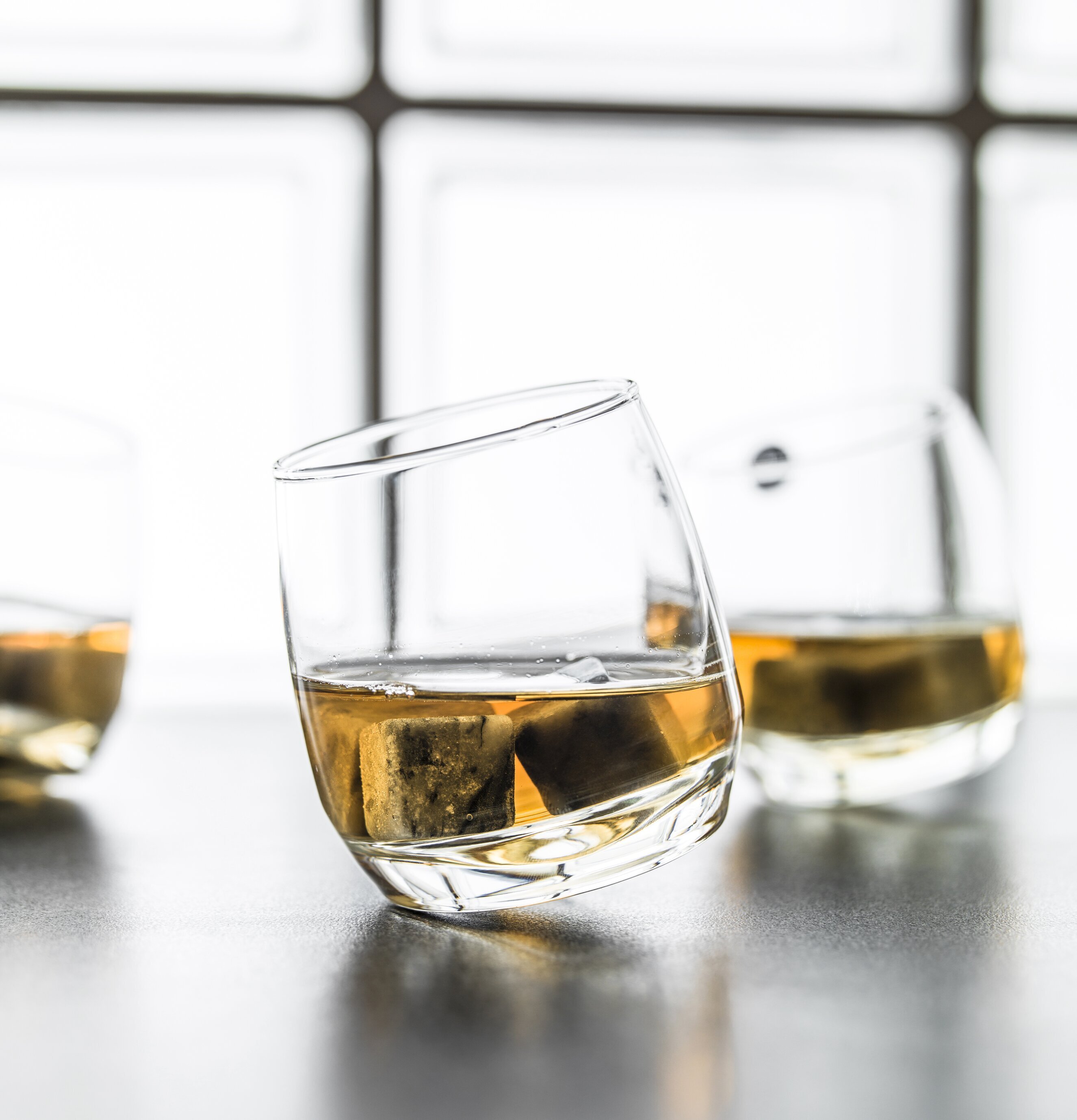 Whiskeyglas 6-Pack från Sagaform med lutande design