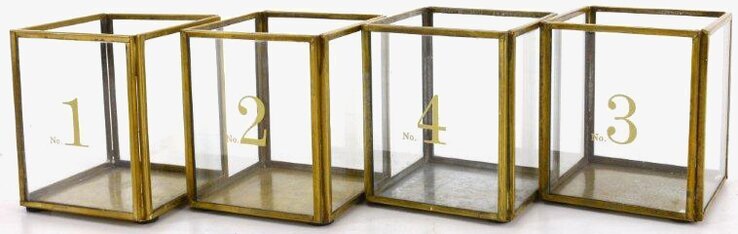 Adventsboxar Mässing från Interstil i glas och mässing