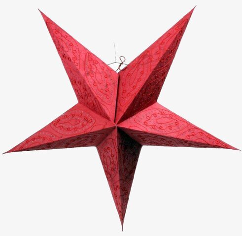 Julstjärna Glory Röd från Interstil med elegant mönster