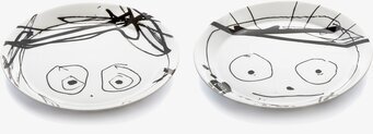 Tallrik 2-Pack Great Guys från Poul Pava med unika mönster