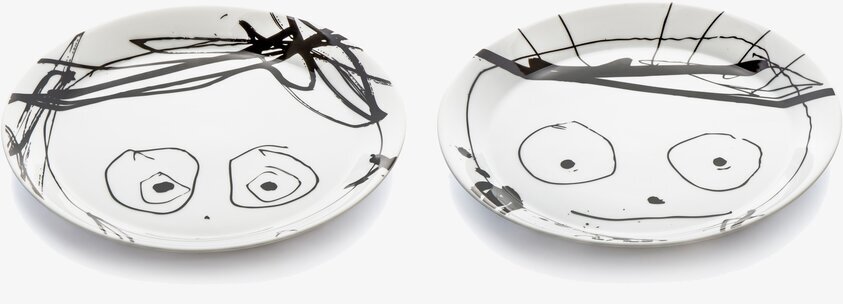 Tallrik 2-Pack Great Guys från Poul Pava med unika mönster