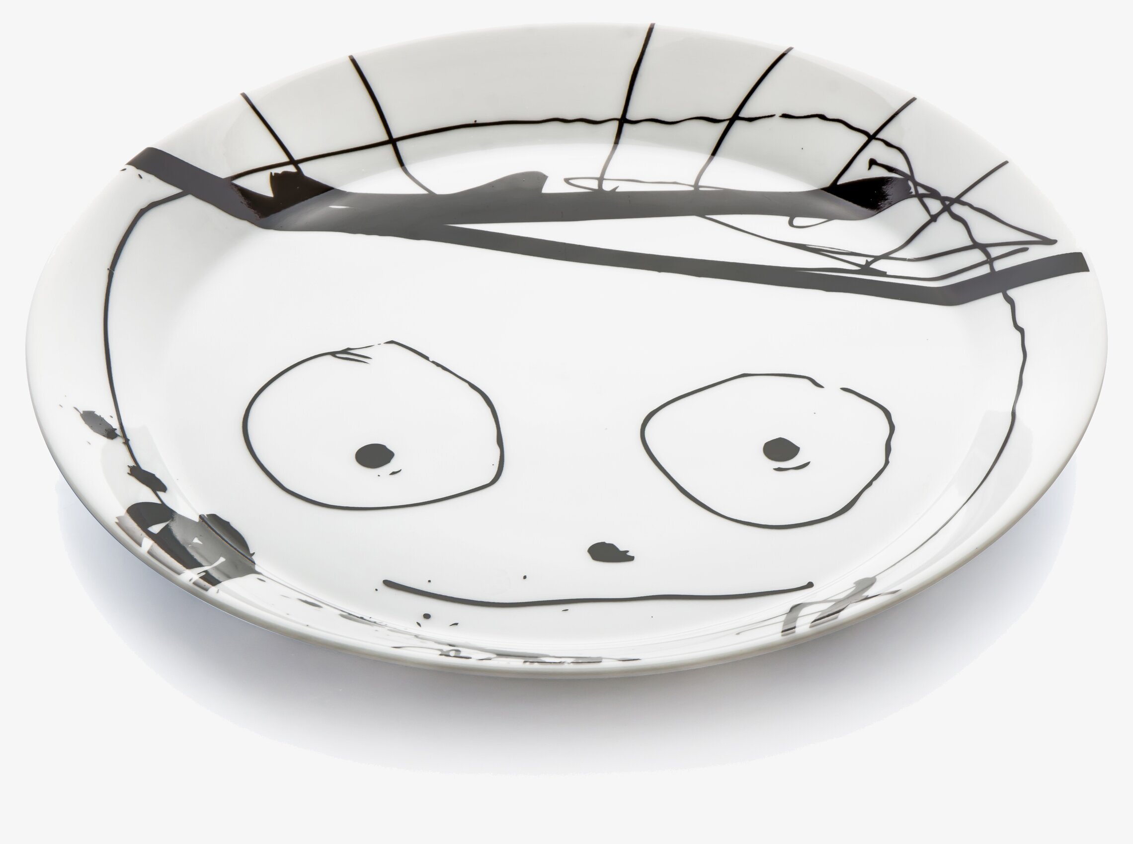 Tallrik 2-Pack Great Guys från Poul Pava med konstnärligt mönster