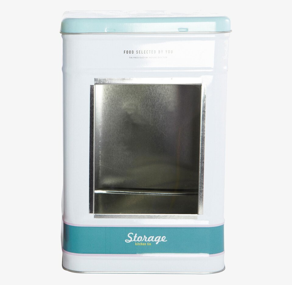 Plåtburk Specerier, blå från House Doctor med fönster