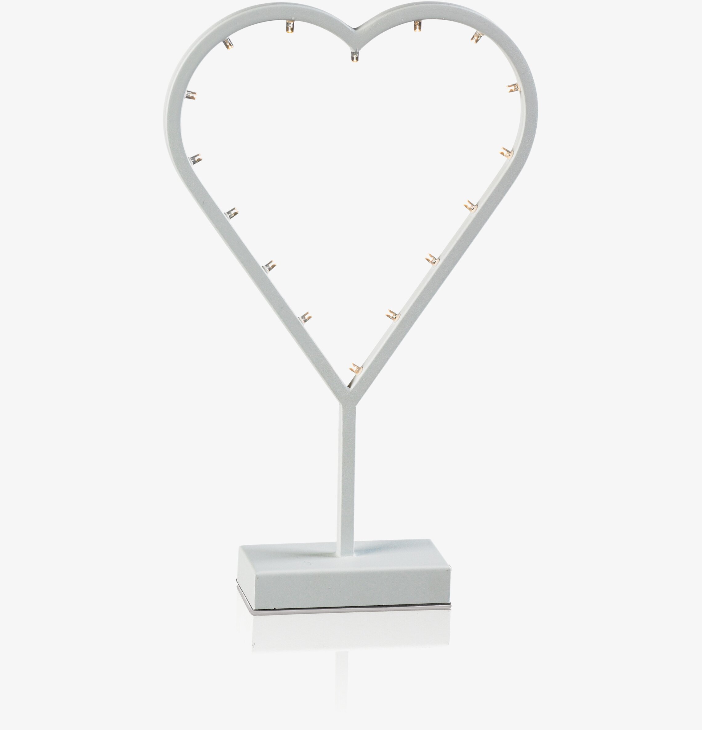 LED MO Dekoration Hjärta från Markslöjd på vit bas