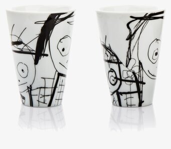 Termomugg Great Guys 30cl 2-pack från Poul Pava, vit bakgrund