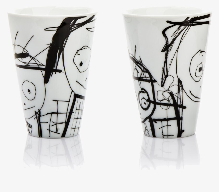 Termomugg Great Guys 30cl 2-pack från Poul Pava, vit bakgrund