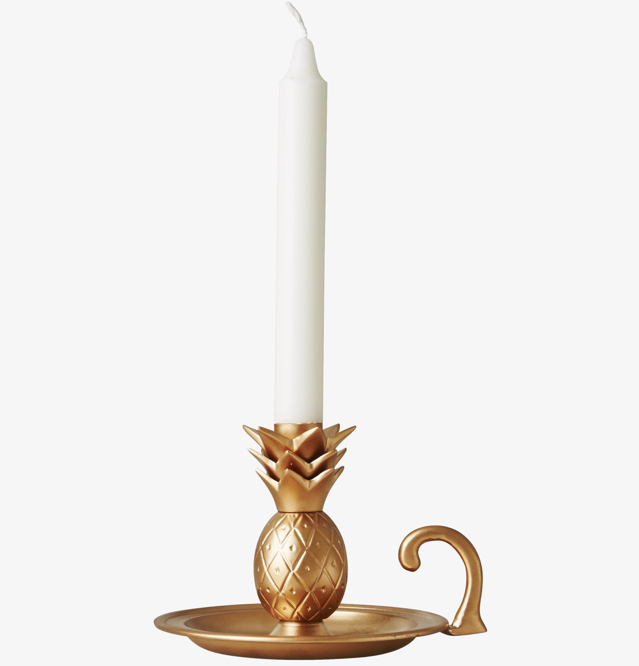Ljusstake Pineapple Gold från Rice i gyllene metall