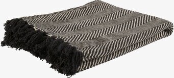 Pläd Zig Zag Grå/Mörkgrå från Interstil med zigzag-mönster