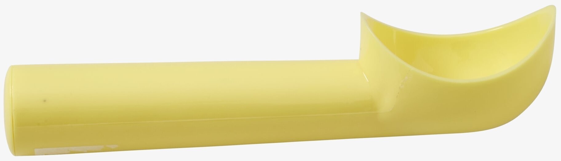 Glasskopa Gul från Rice i ljusgul färg, bekvämt skaft