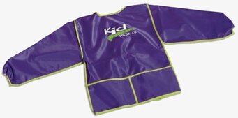 Kid förkläde 4-6 år från Color & Co med lila färg och fickor