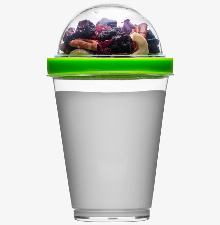 Fresh Yoghurtbägare Grön från Sagaform med två sektioner