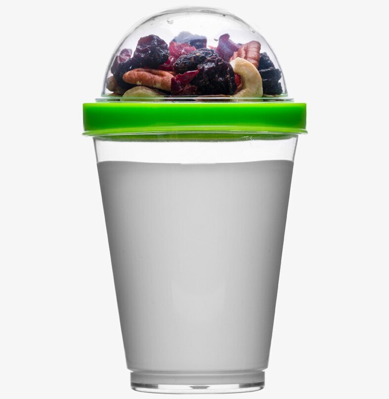 Fresh Yoghurtbägare Grön från Sagaform med två sektioner