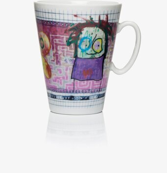 Mugg Labyrint 2-Pack 34cl från Poul Pava med färgglad design