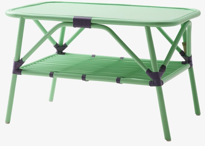 Cane Coffee Table Soft Green från Rice i mjuk grön nyans