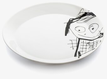 Poul Pava Tallrik 2-Pack Great Guys med konstnärlig design