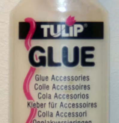 Transparent lim 37 ml från Tulip med rosa konisk kork