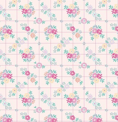 Bild av blommönster med livfulla färger och detaljer