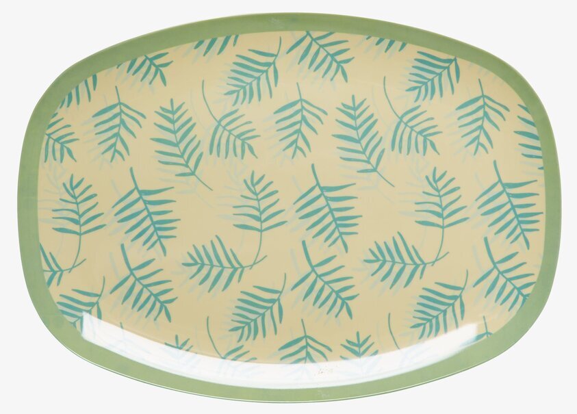 Tallrik Palm Leave Print från Rice med palmbladsmönster