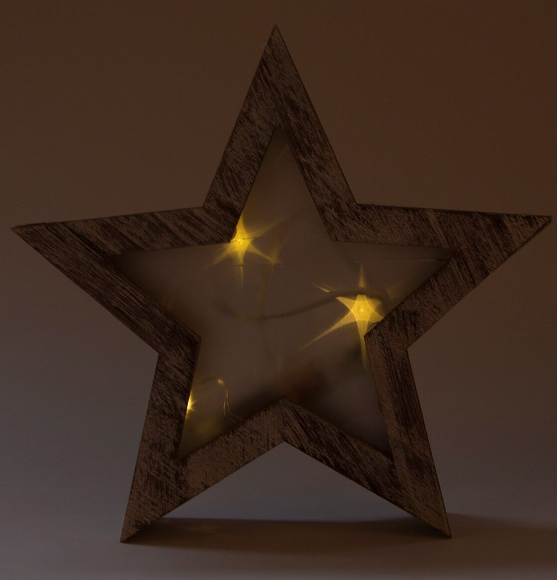 Stjärna LED från Sass & Belle, rustik dekorativ ljusstake