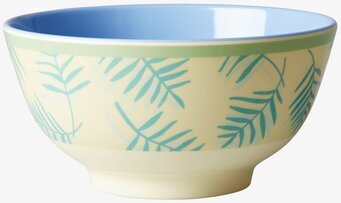 Skål Palm Leaves Print från Rice med palmbladsmönster