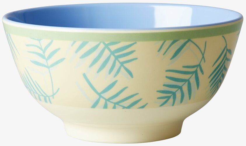 Skål Palm Leaves Print från Rice med palmbladsmönster