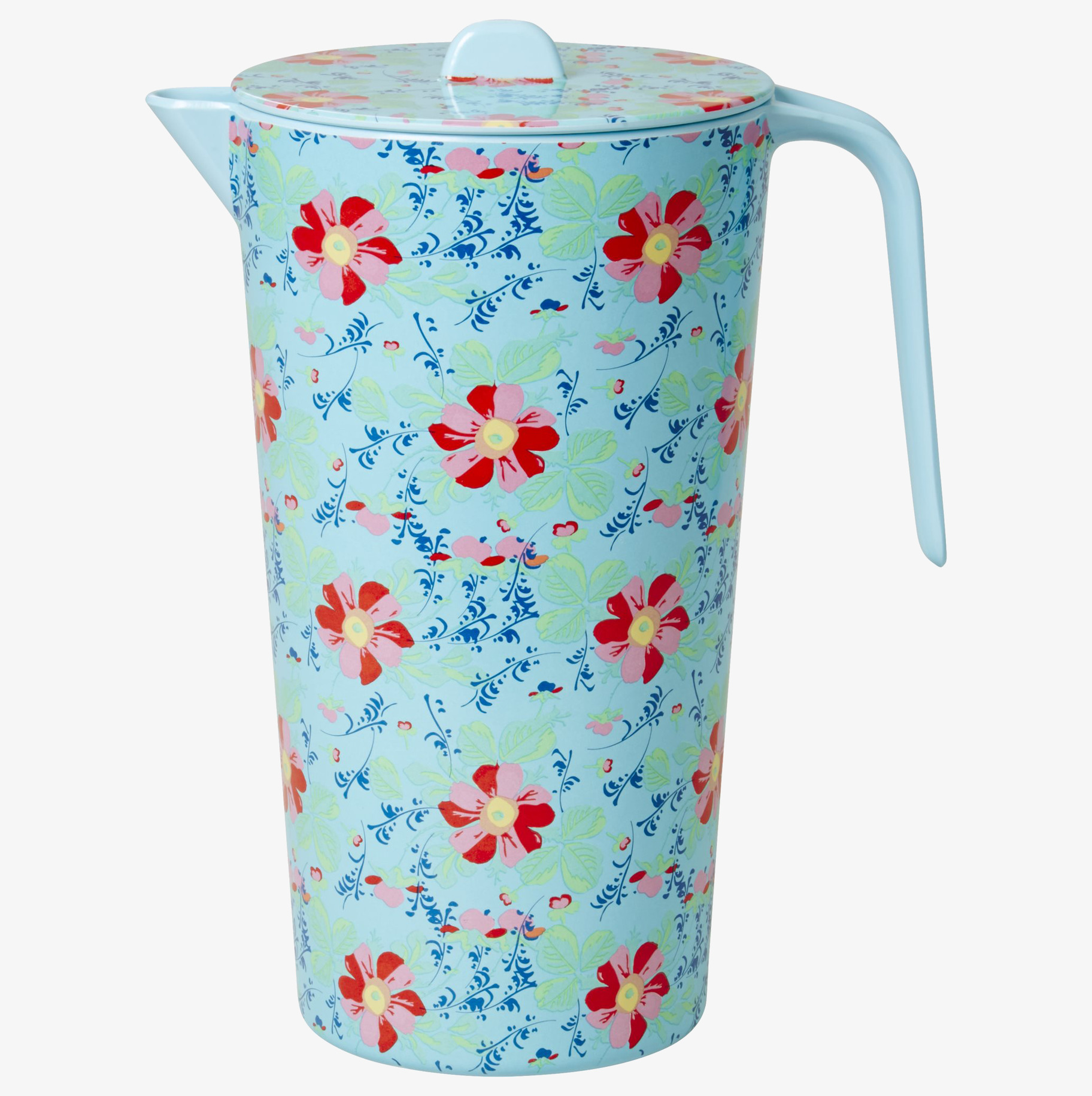 Kanna Melamin från Rice med blommigt mönster och lock