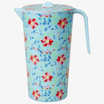 Kanna Melamin från Rice med blommigt mönster och lock