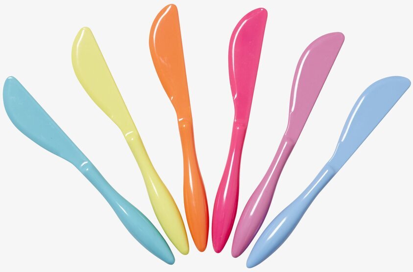 Smörknivar Go For The Fun från Rice i livfulla färger