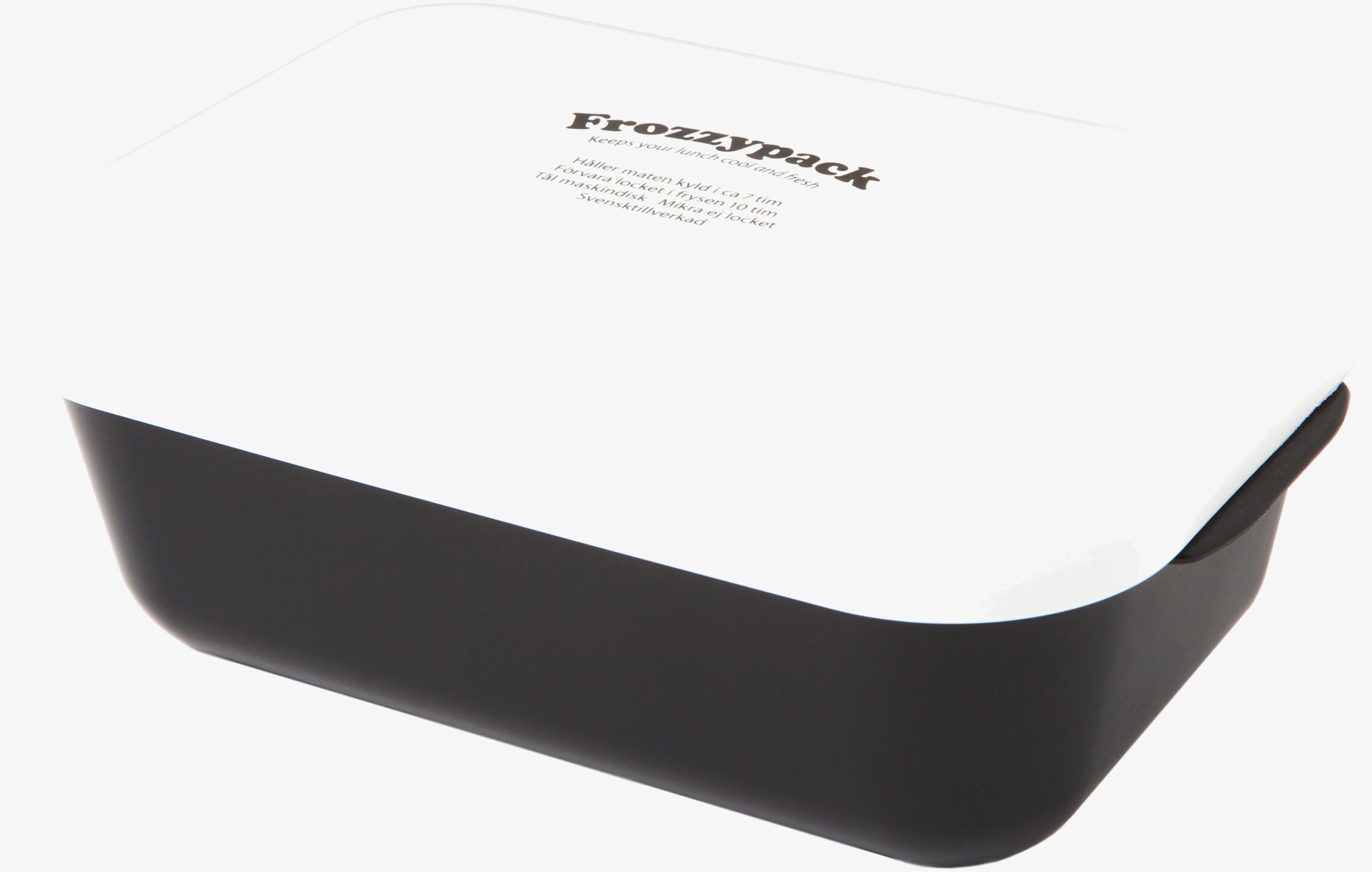 Frozzypack Original Vit/Svart matlåda med kylande lock