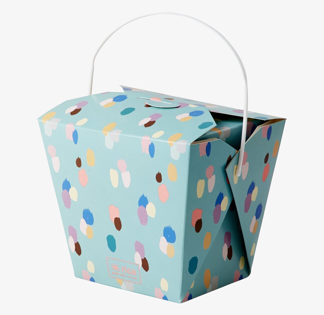 Food Box Dapper Dot Print från Rice med färgglatt mönster