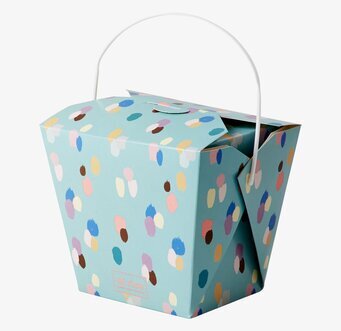 Food Box Dapper Dot Print från Rice med färgglatt mönster