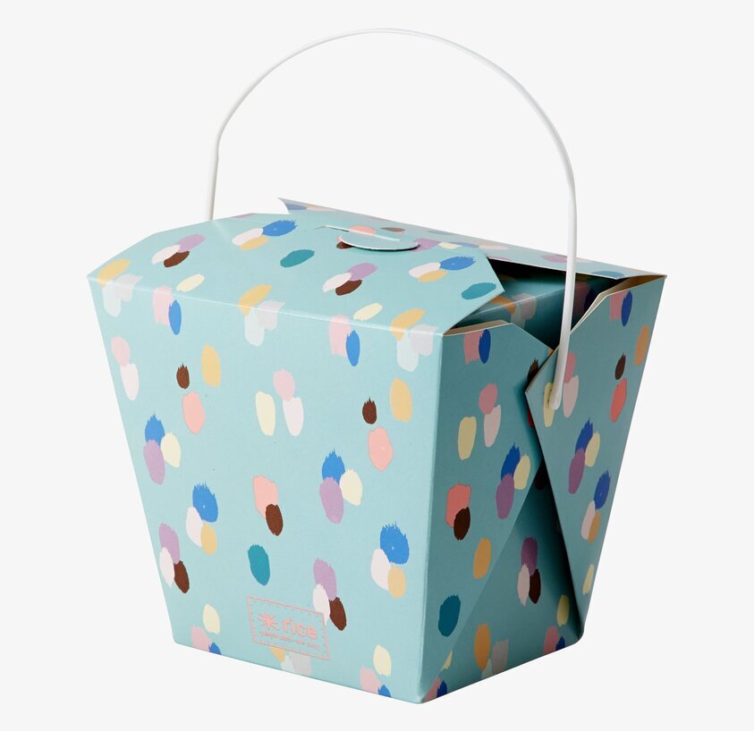 Food Box Dapper Dot Print från Rice med färgglatt mönster