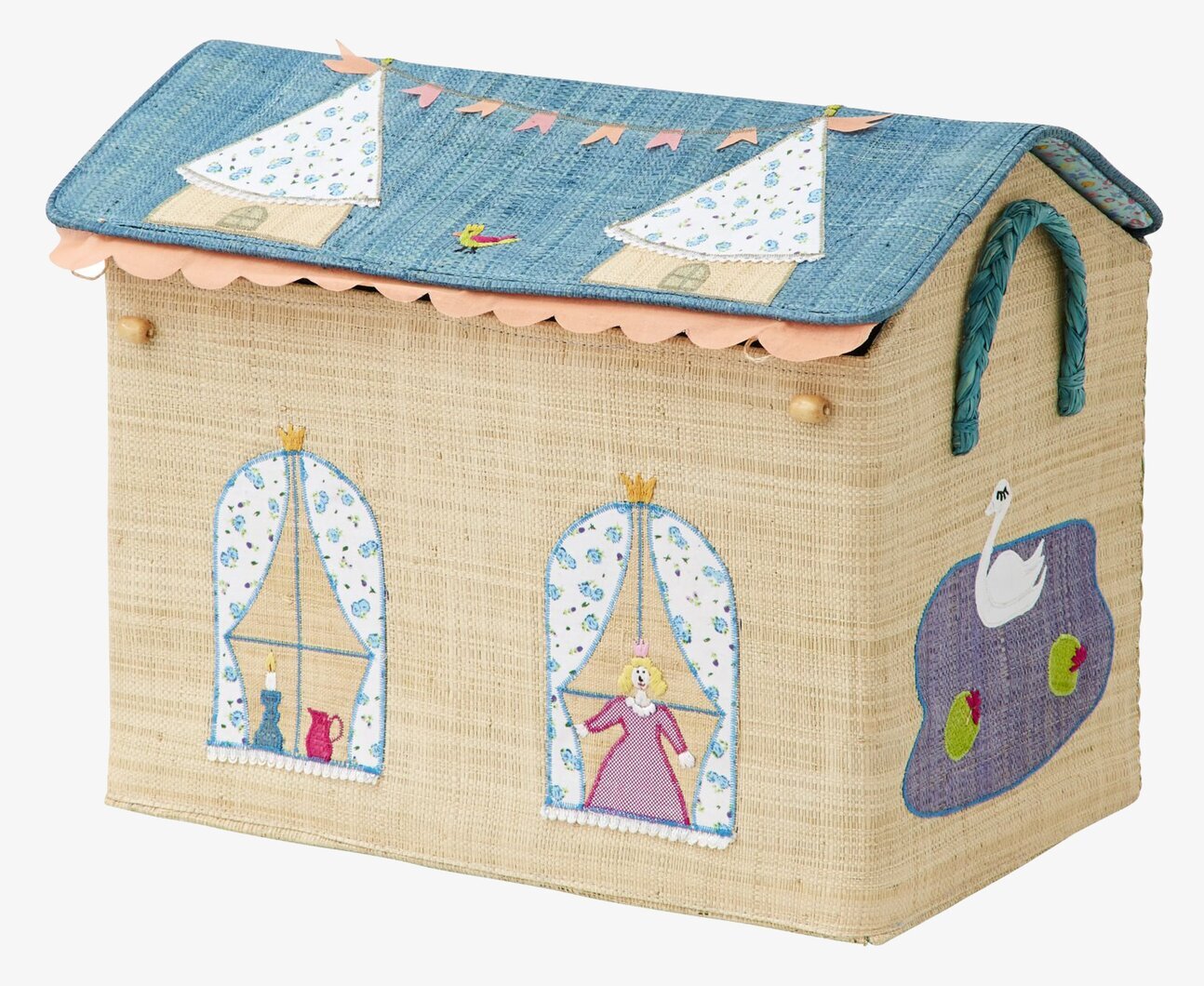 Leksakskorg Castle Theme M från Rice med slottstema