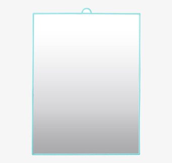 Spegel Large Mint från Rice med mintgrön ram och stor yta