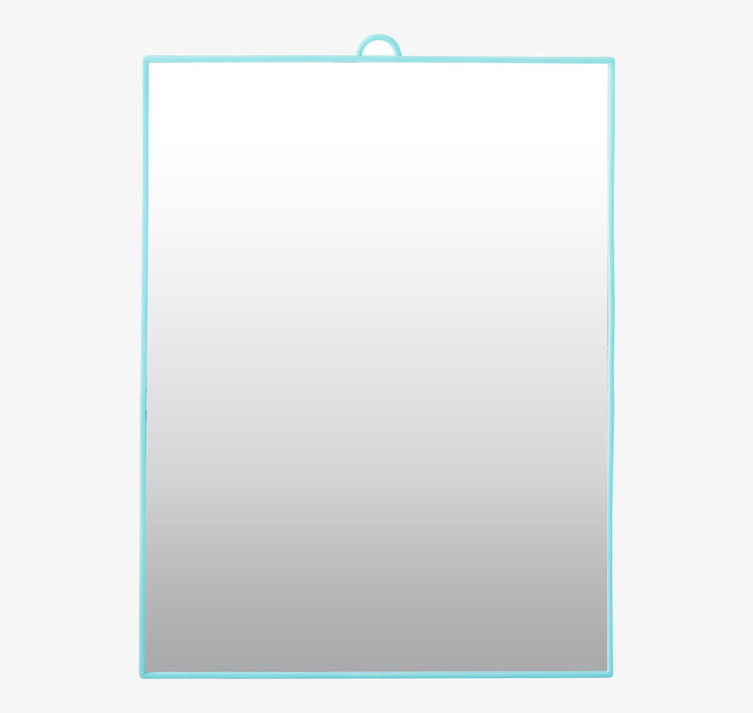 Spegel Large Mint från Rice med mintgrön ram och stor yta