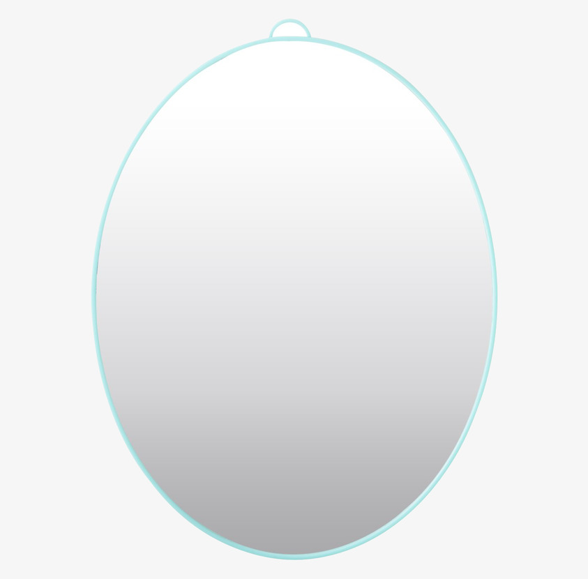 Spegel Small Mint från Rice med mintgrön ram och upphängning