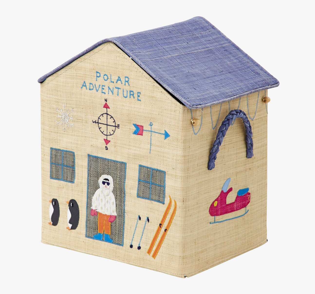 Leksakskorg Polar Theme M från Rice med polaräventyrstema