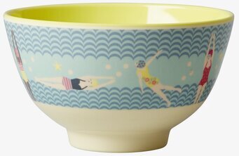 Liten Skål Swimster Print från Rice med simmare i action