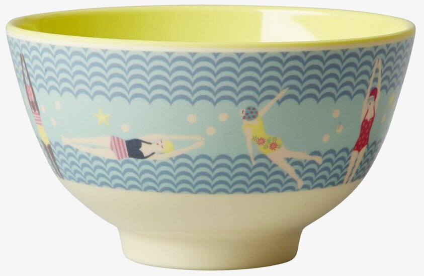 Liten Skål Swimster Print från Rice med simmare i action