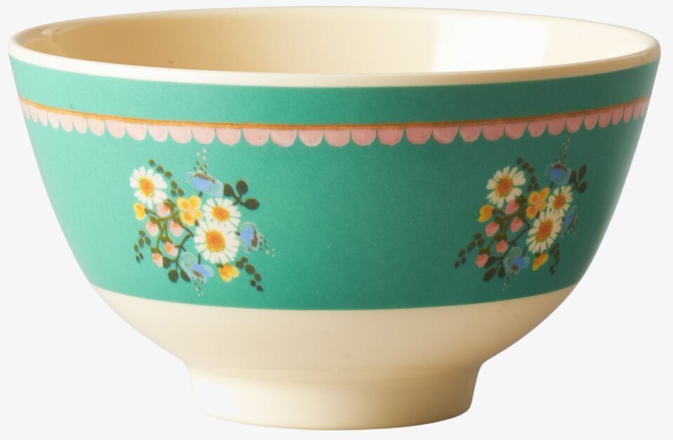 Liten Skål Jade Flower Print från Rice med blommönster