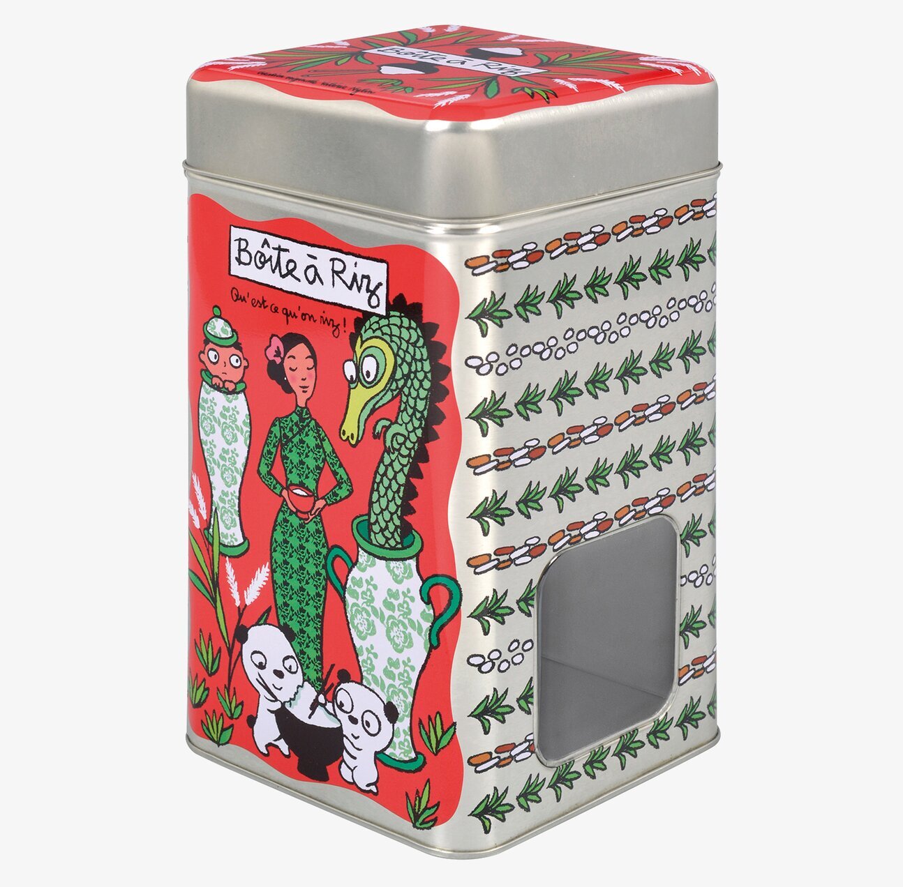 Plåtburk Smart Ris från Derriére la porte med färgglad design