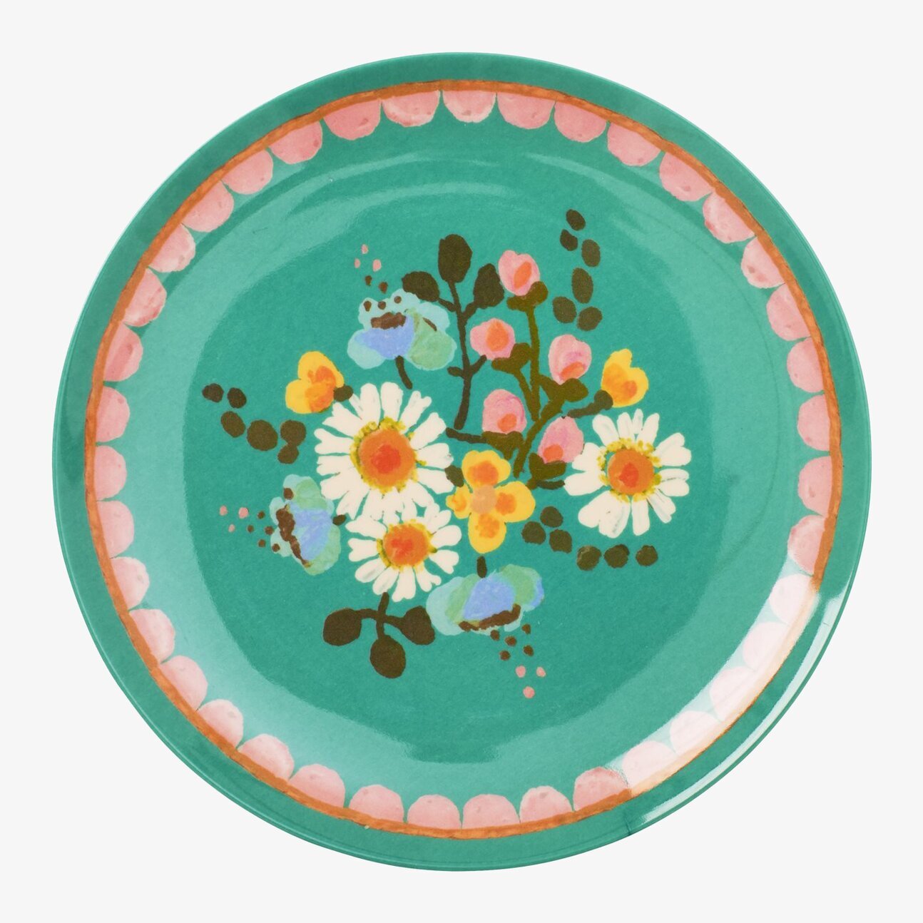 Assiett Jade Flower Print från Rice med blommigt mönster