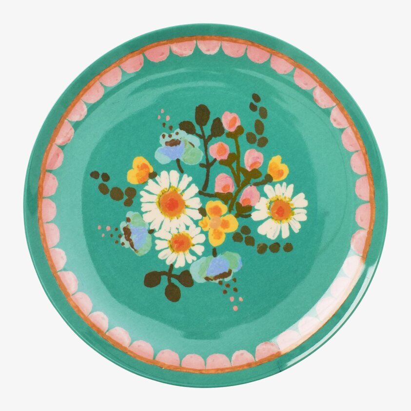 Assiett Jade Flower Print från Rice med blommigt mönster