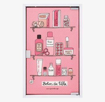 Plåtskåp Medicinskåp Rosa från Derriére la porte, rosa