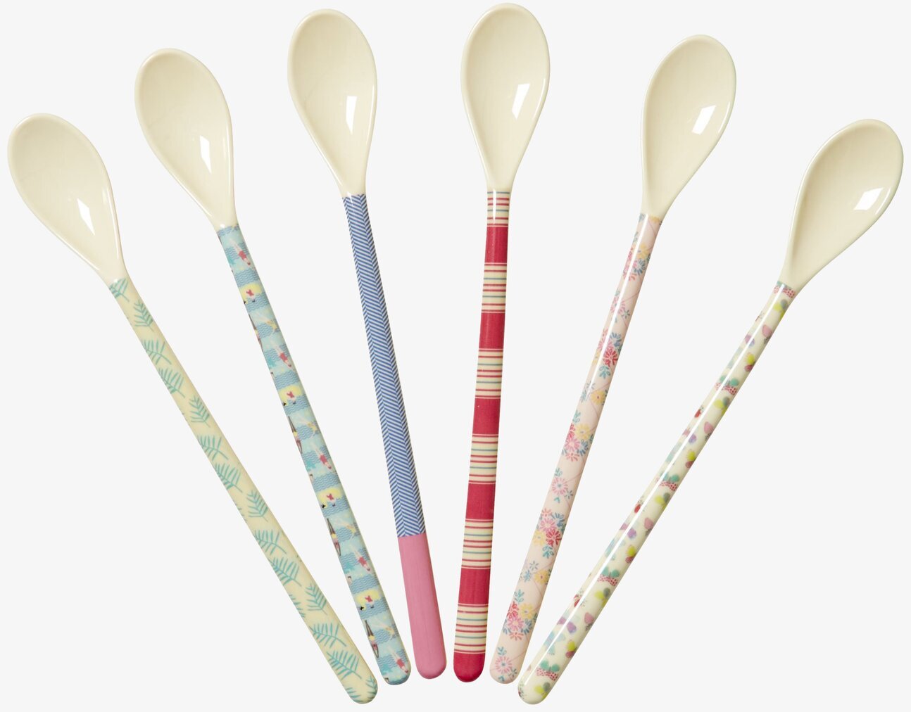 Långa Skedar - Go For The Fun från Rice med färgglada mönster