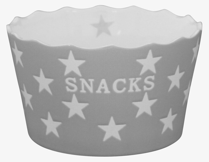 Happy Stars - Snacks Ljusgrå skål från Krasilnikoff