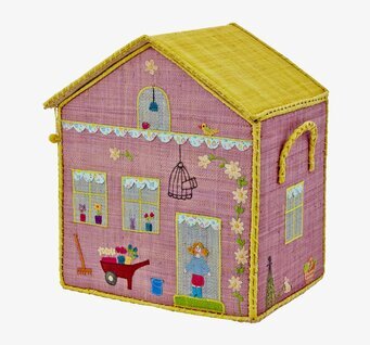 Förvaringskorg Cottage från Rice med husdesign och detaljer