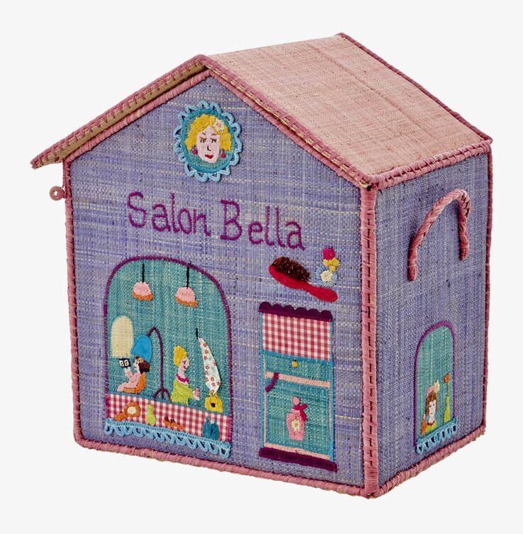 Förvaringskorg Cottage från Rice med broderad butikstema