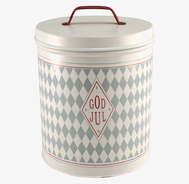 Harlekin God Jul Stor från Strömshaga med julmönster