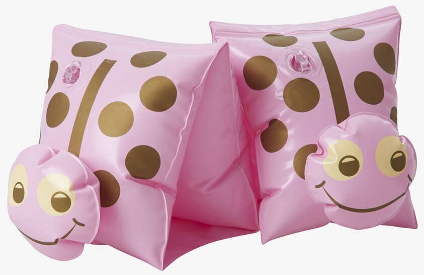 Simpuffar Nyckelpiga Rosa från Rice, uppblåsbara armkuddar